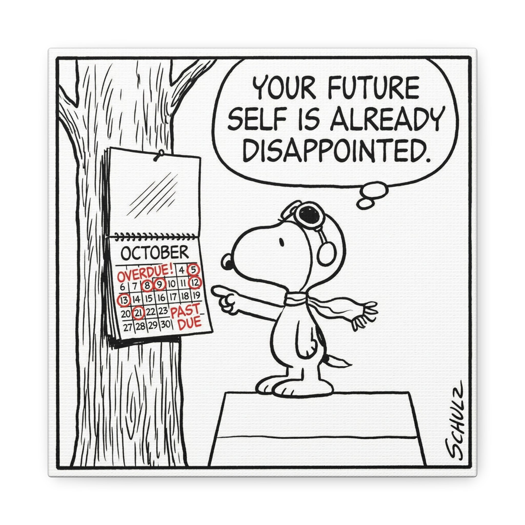 Future Self Disappointed Canvas