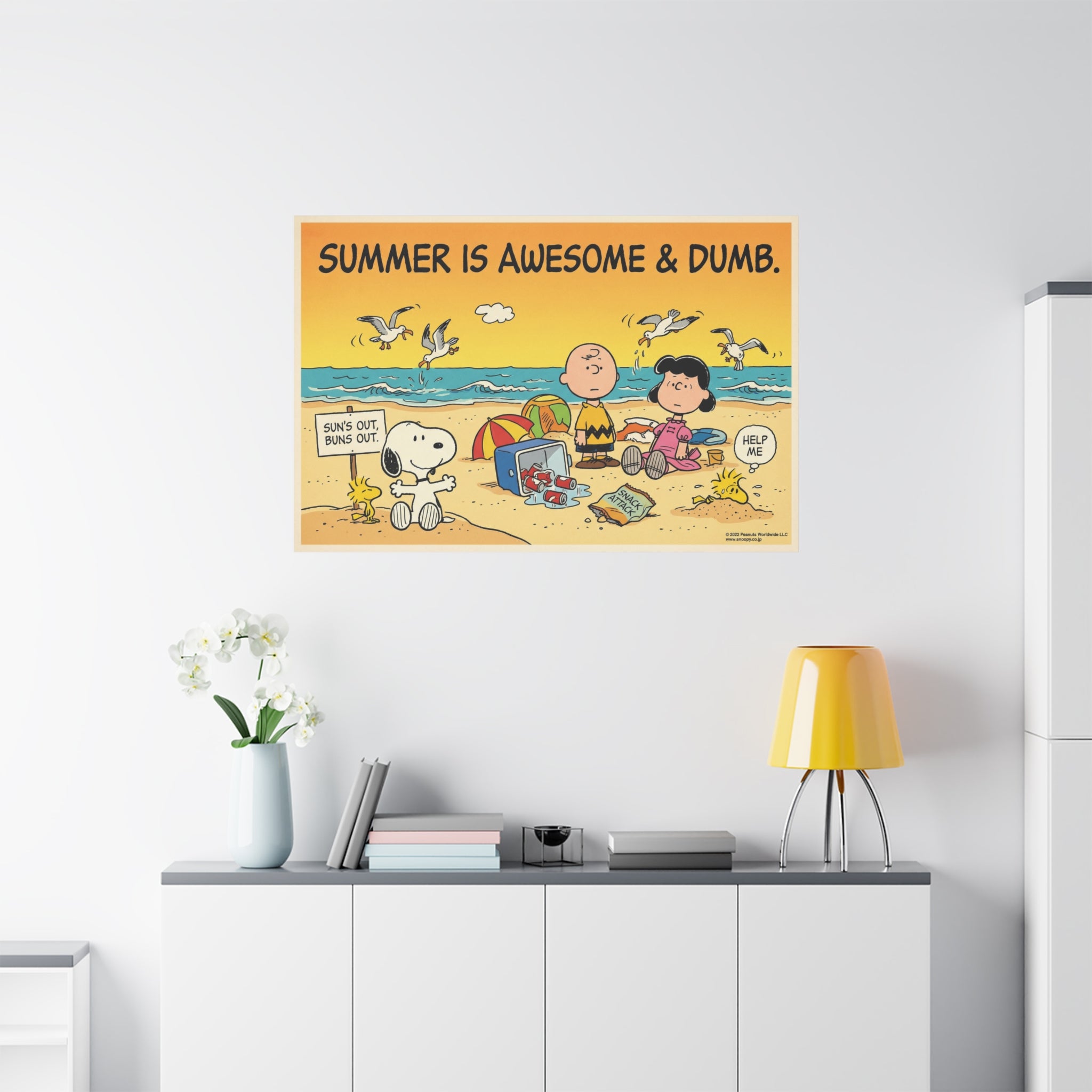 Summer Awesome And Dumb Canvas