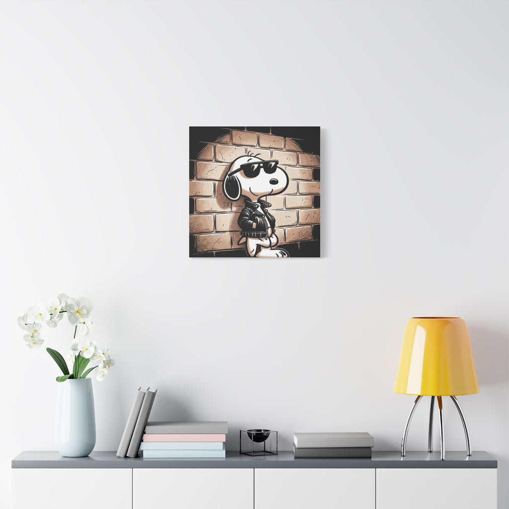 Cool Sunglasses Dog Canvas