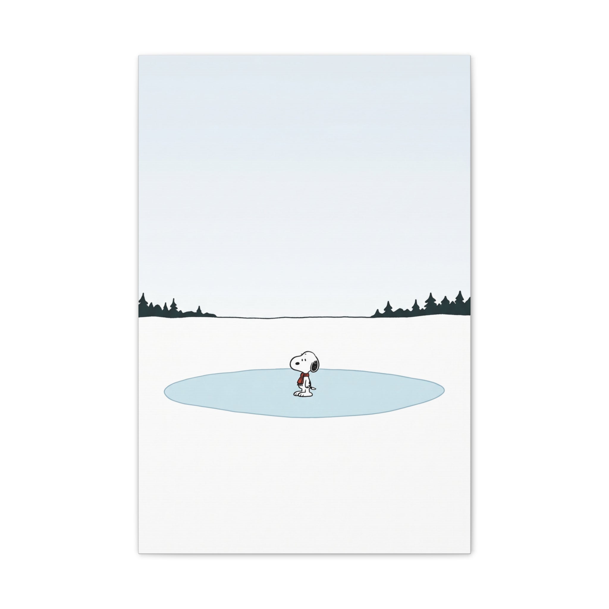 Snoopy Ice Rink Canvas