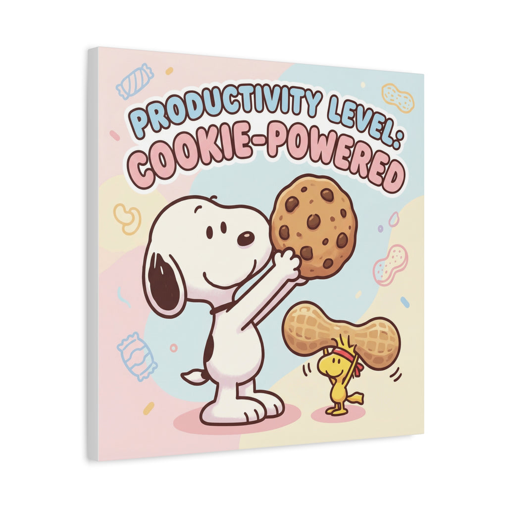 Cookie Powered Snoopy Canvas