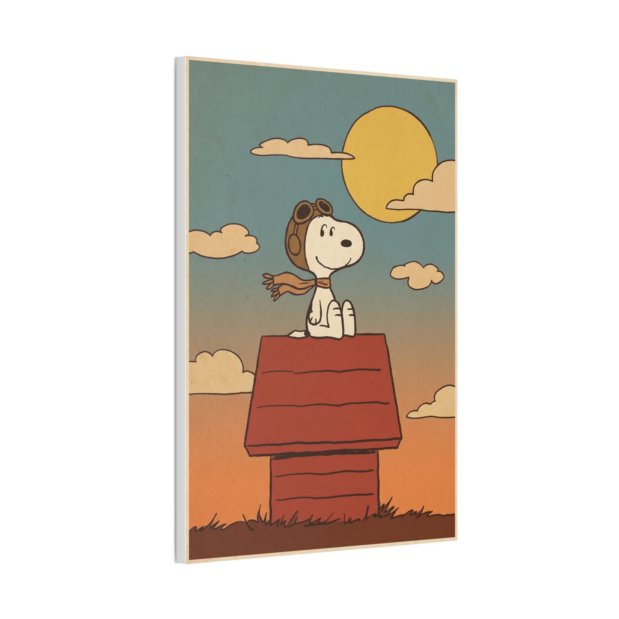 Snoopy Flying Ace Illustration Canvas