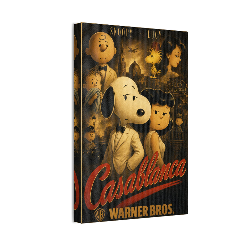 Casablanca Snoopy Lucy Canvas