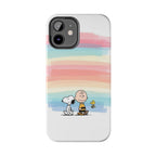 Pastel Stripe Peanuts Phone Case