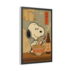 Snoopy Eating Ramen Canvas