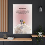 Isaiah 43:2 Snoopy Canvas