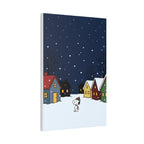 Snoopy Snowy Night Canvas