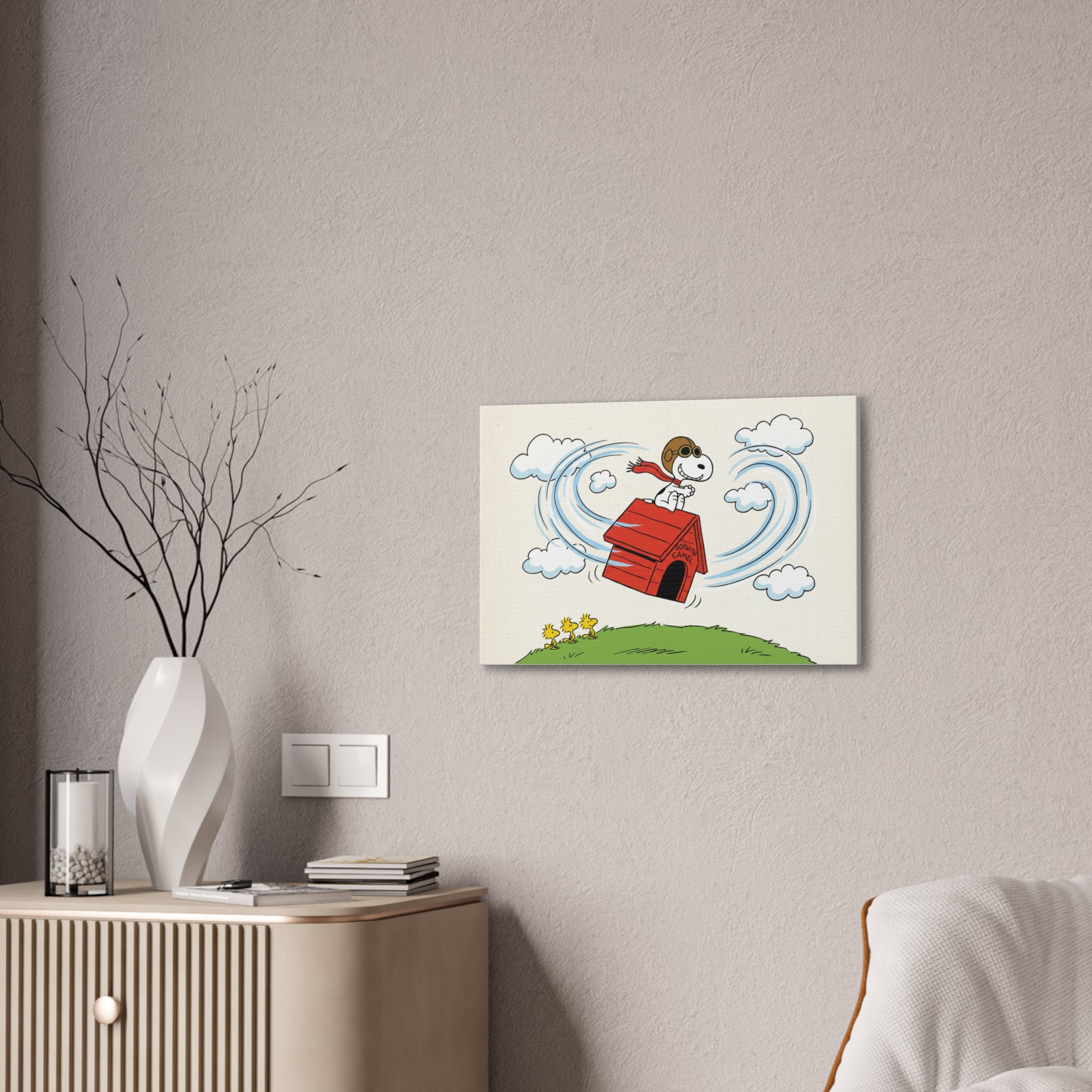 Flying Beagle Canvas