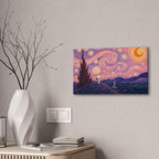 Snoopy Starry Night Canvas