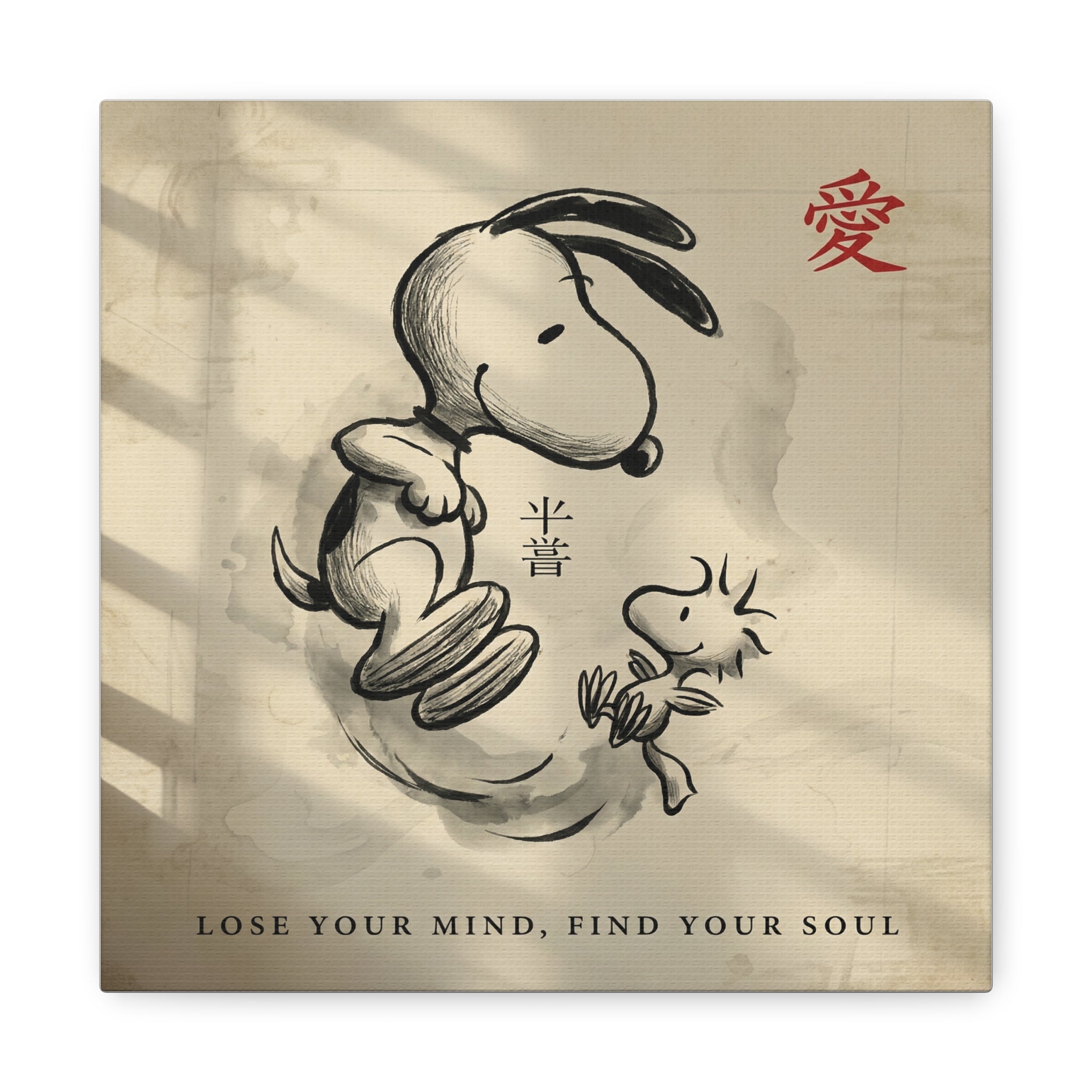 Zen Snoopy Woodstock Canvas
