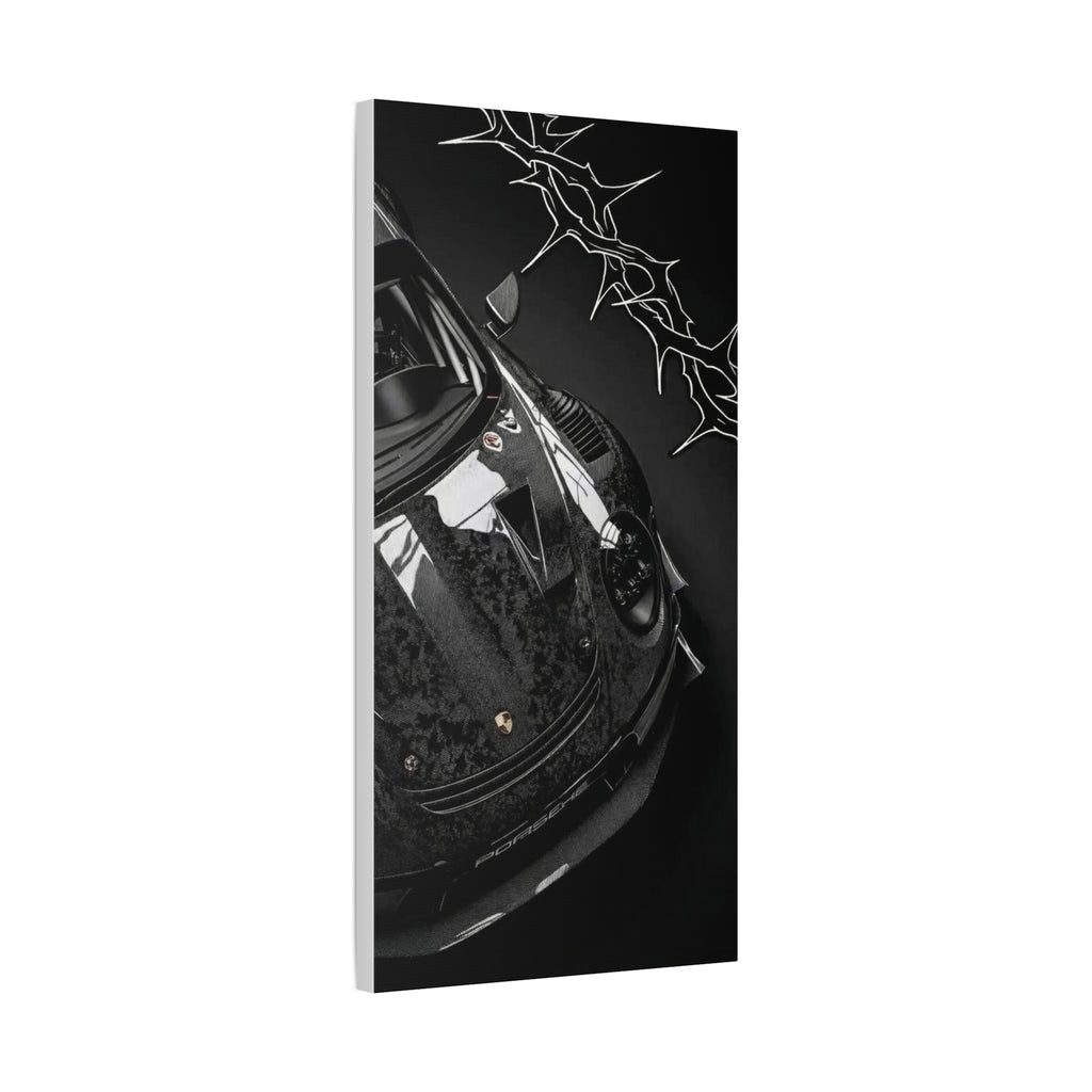 Black Sports Car Canvas