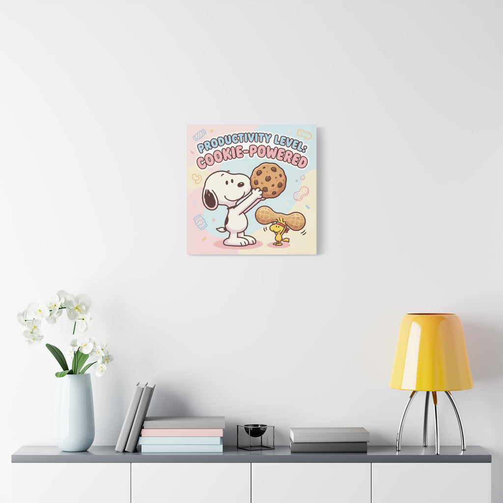 Cookie Powered Snoopy Canvas
