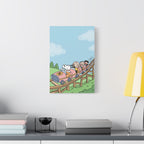 Snoopy Roller Coaster Canvas