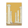 Snoopy among Ancient Columns Canvas