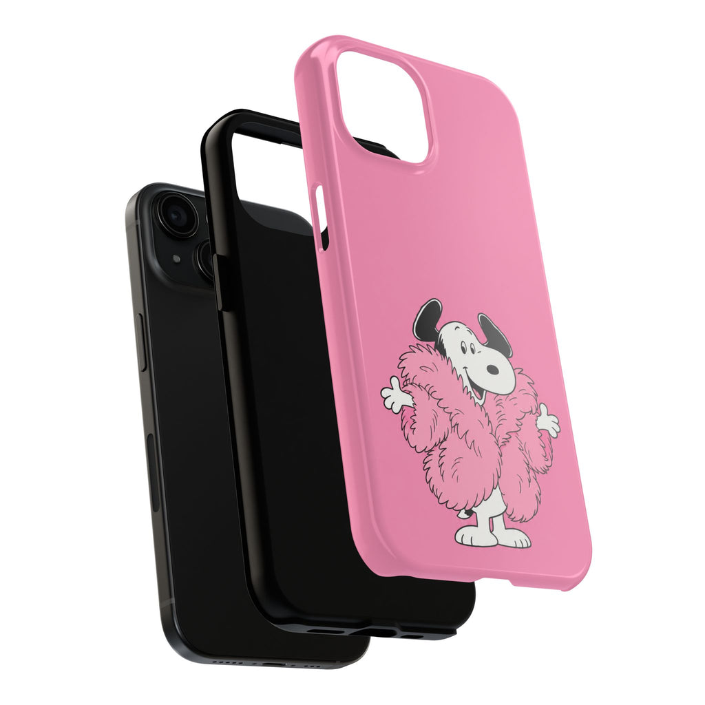 Pink Fuzzy Coat Case