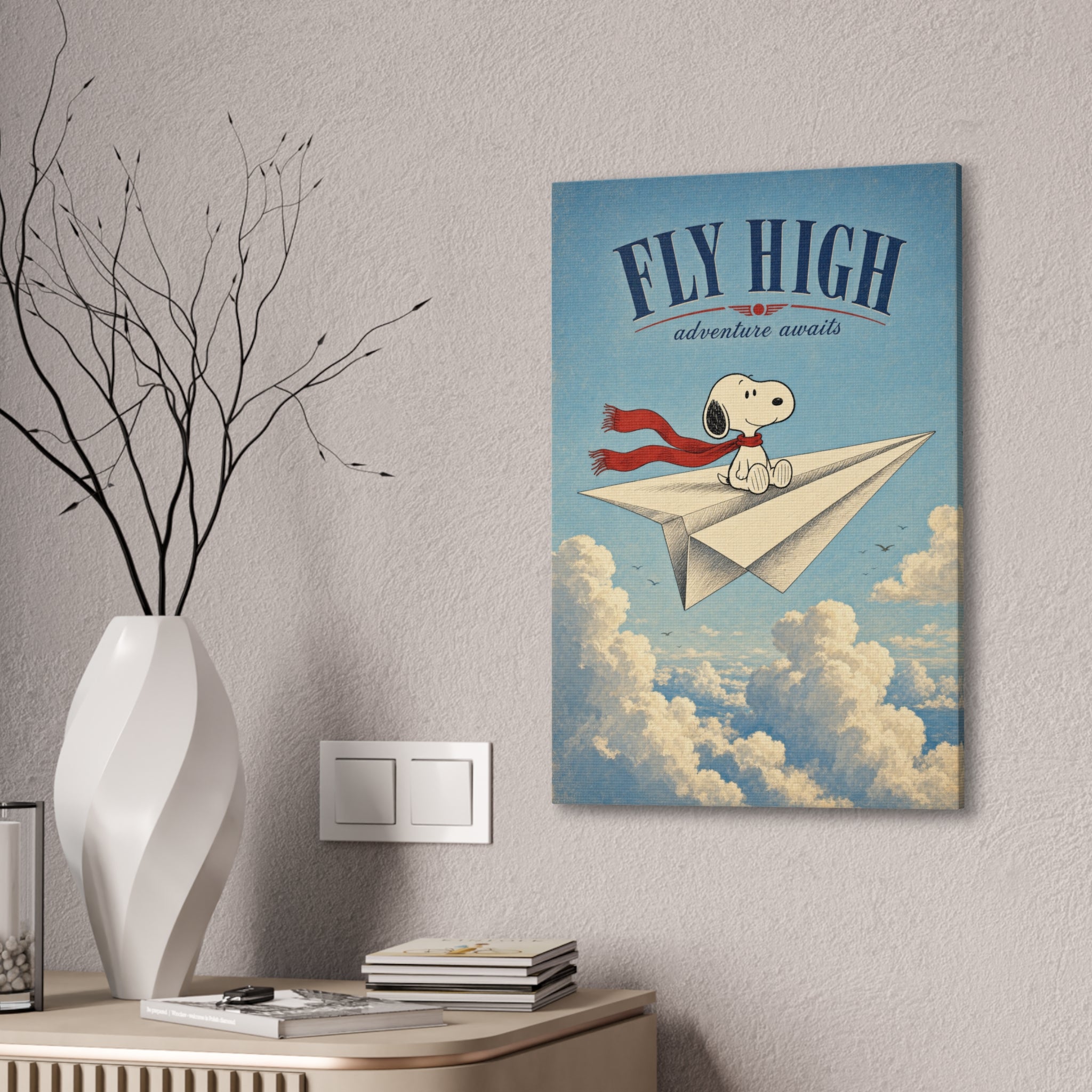 Snoopy Fly High Canvas