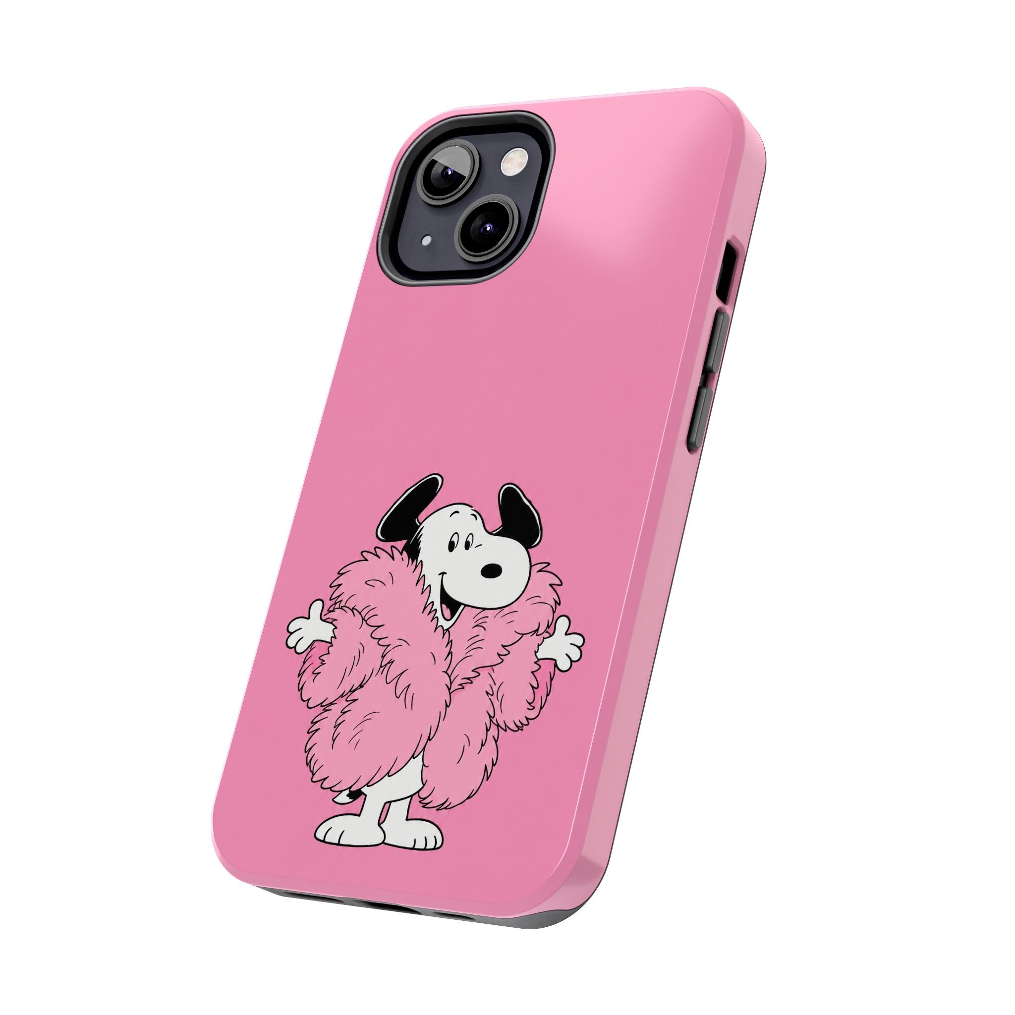 Pink Fuzzy Coat Case