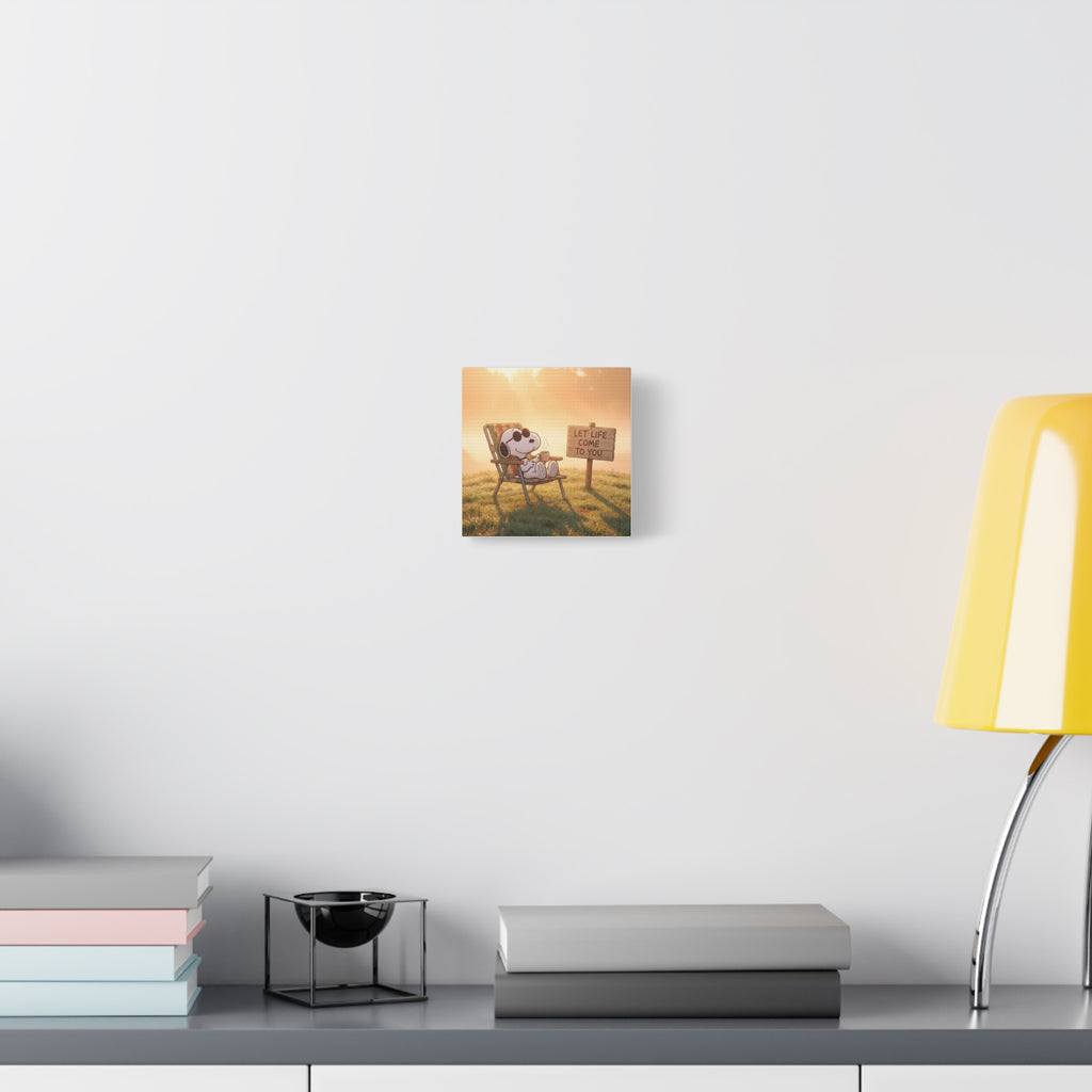 Relaxing Snoopy Canvas