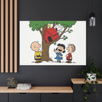 Peanuts Snoopy Red Doghouse Canvas