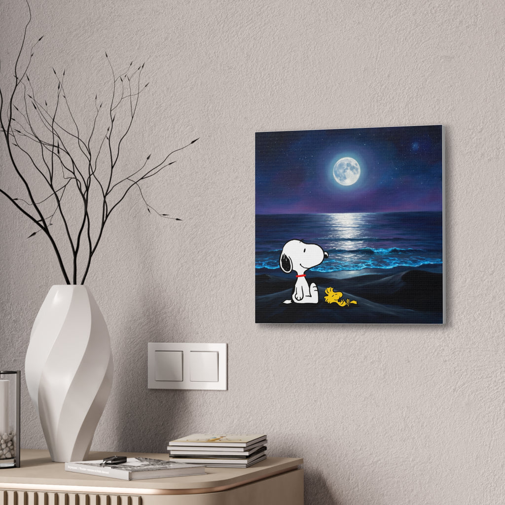 Moonlit Ocean Canvas