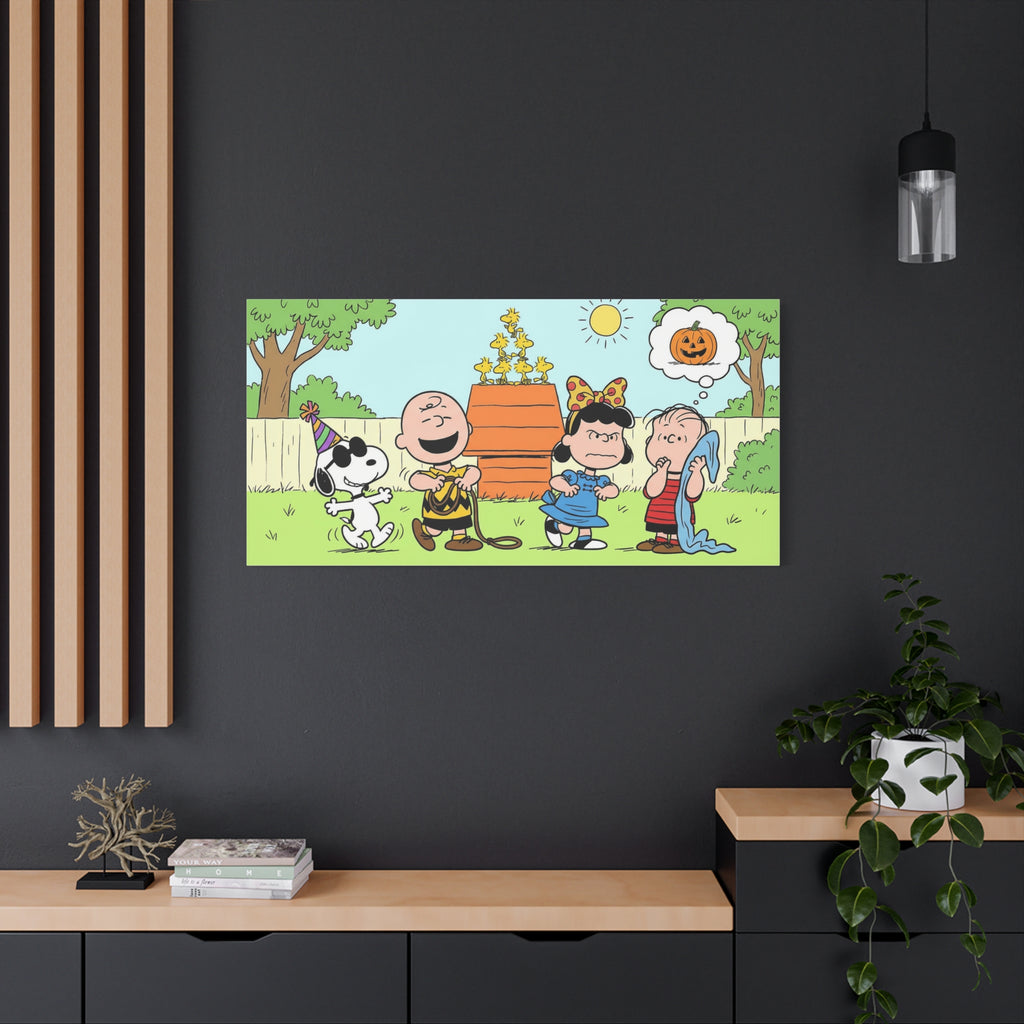 Peanuts Gang Halloween Canvas