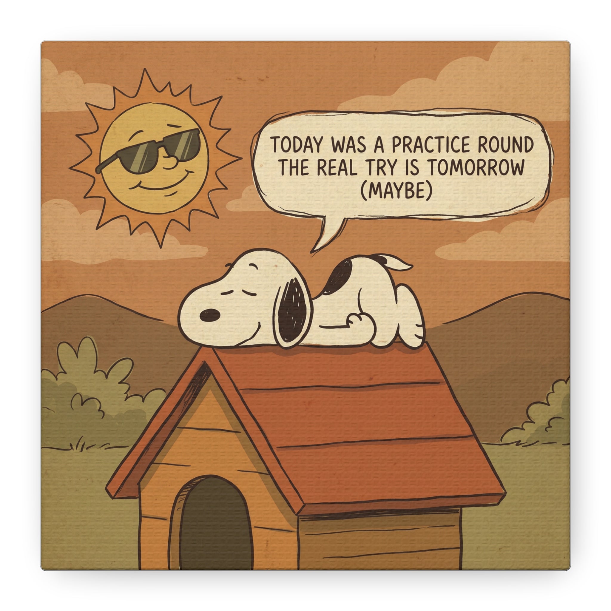Doghouse Quote Canvas