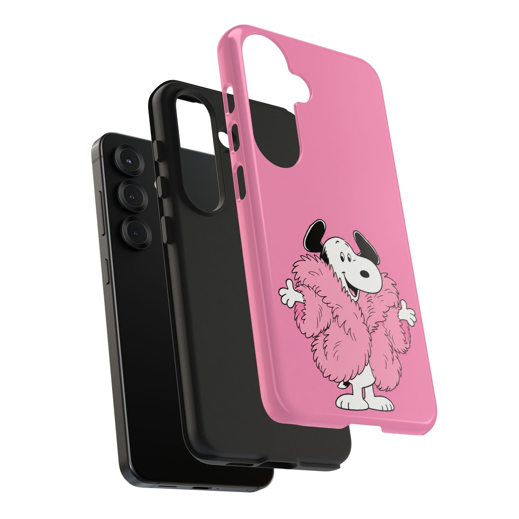Pink Fuzzy Coat Case