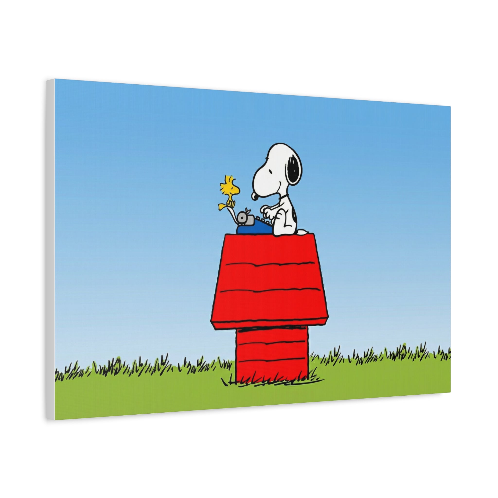 Snoopy on Red Doghouse Canvas