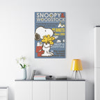 Snoopy Woodstock Poster Canvas