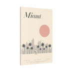 Miami Skyline Sun Canvas