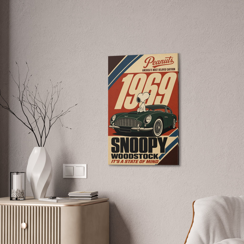 Woodstock 1969 Poster Canvas