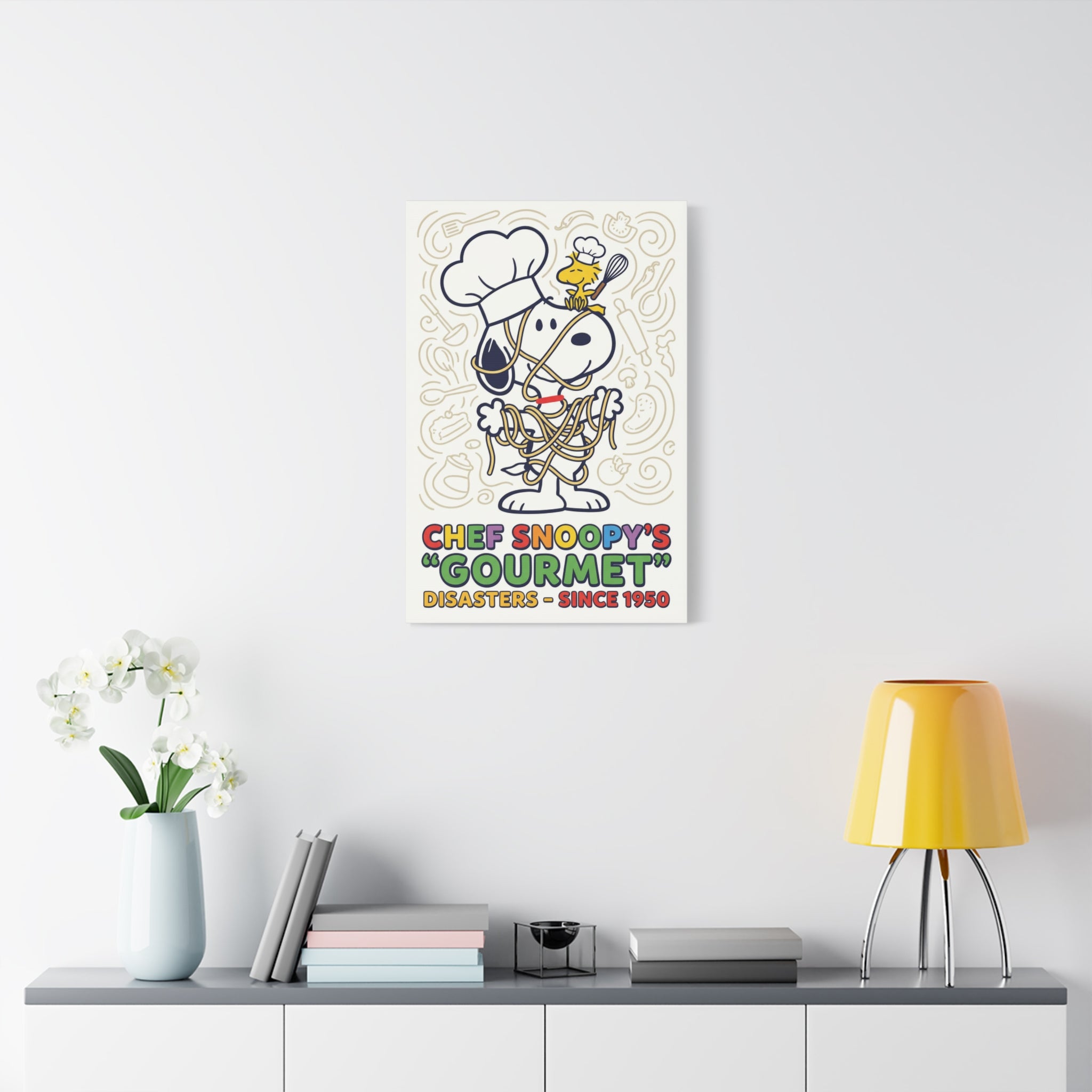 Chef Snoopy Gourmet Canvas