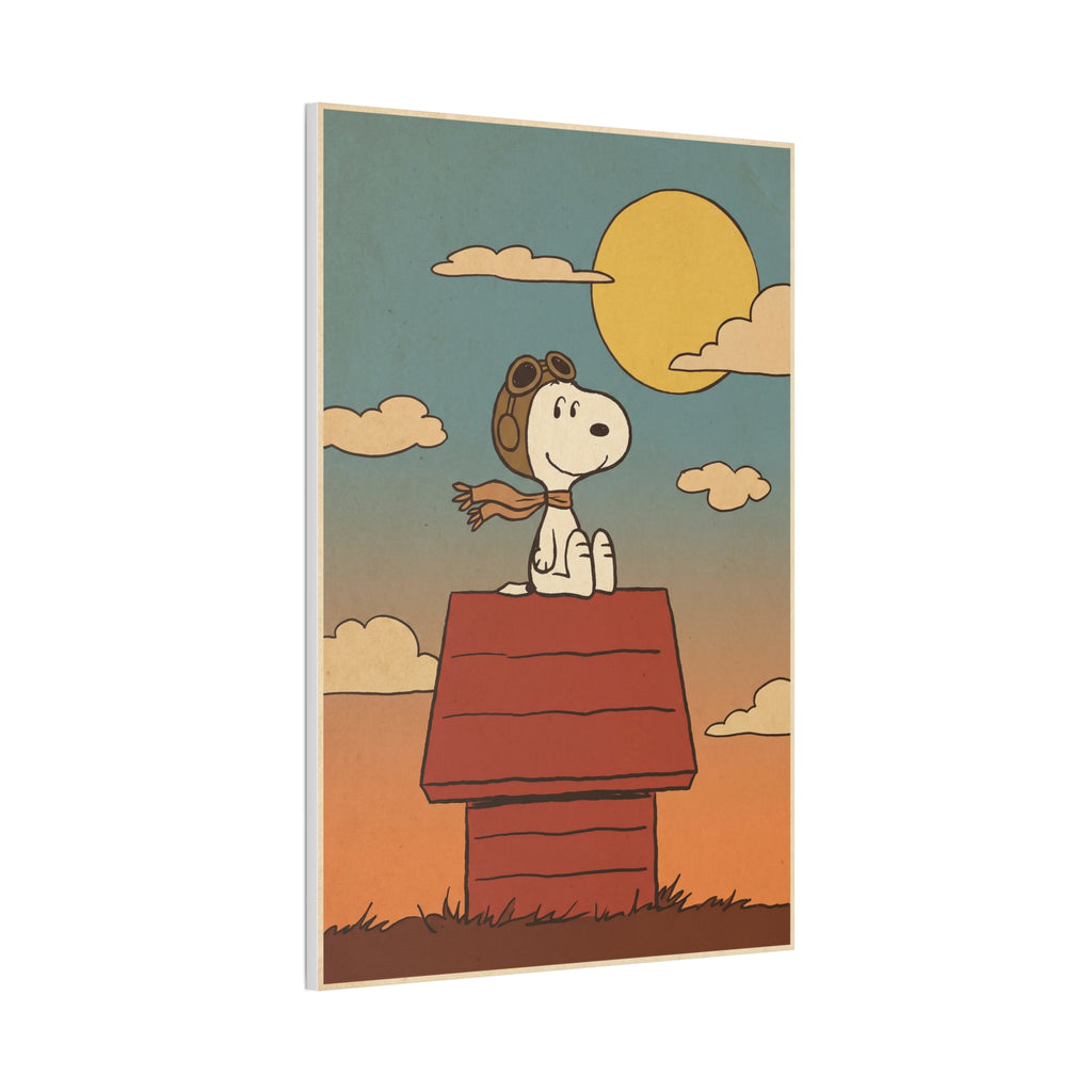 Snoopy Flying Ace Illustration Canvas