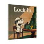 Lock In Snoopy Canvas