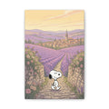 Snoopy in Lavender Fields Canvas