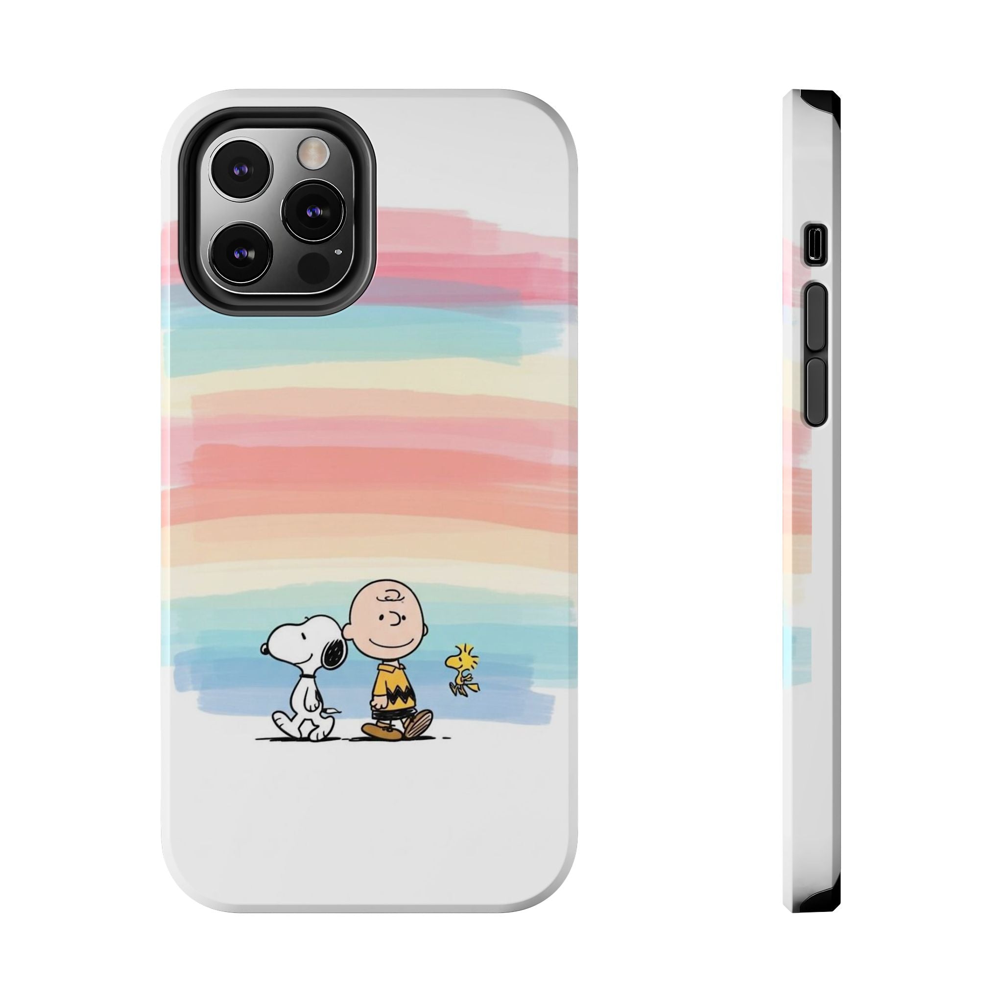 Pastel Stripe Peanuts Phone Case