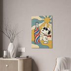 Retro Snoopy Soda Bottle Canvas