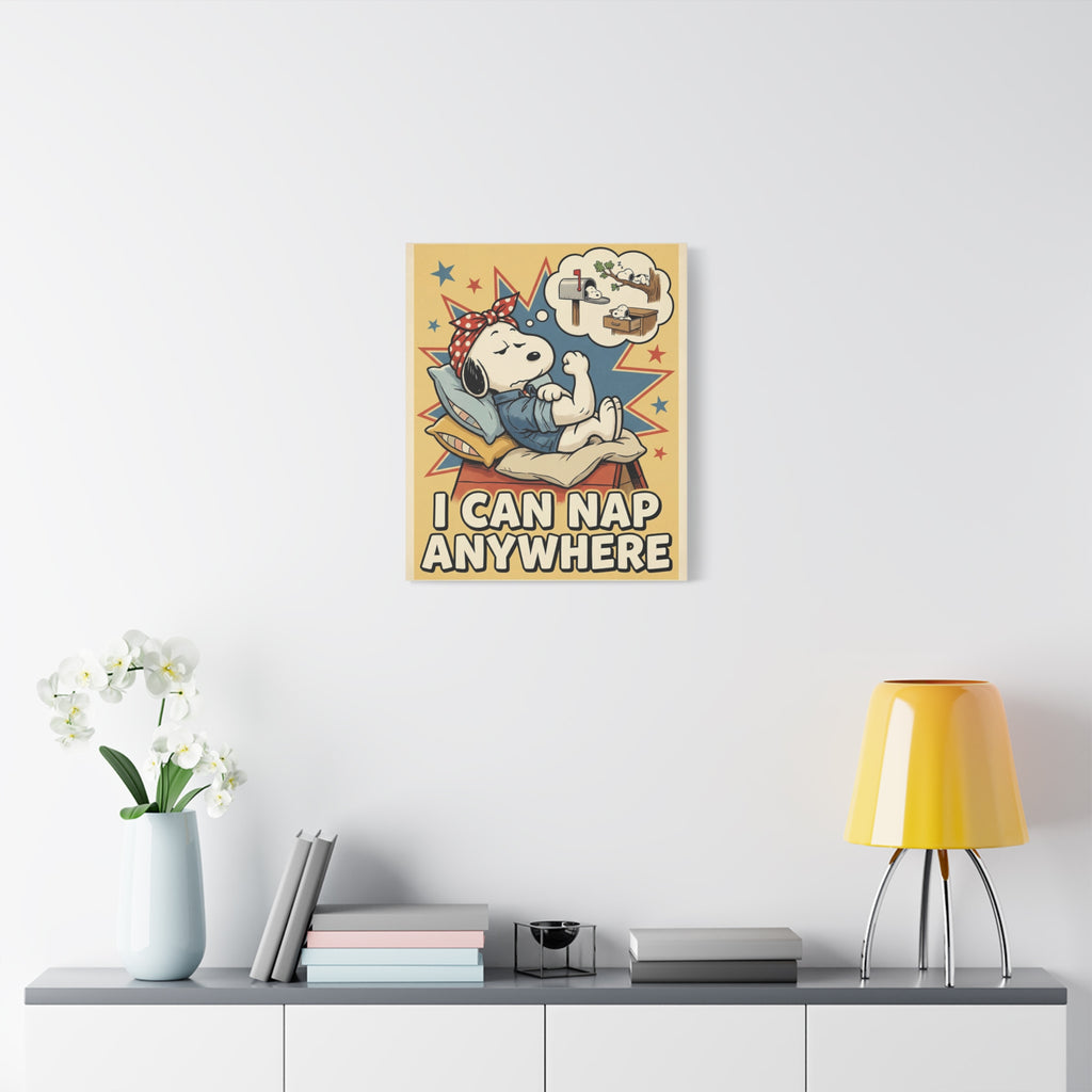 I Can Nap Anywhere Canvas