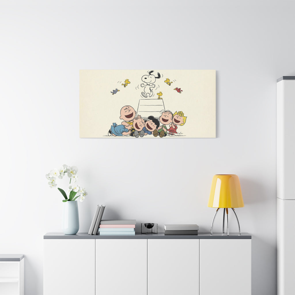 Peanuts Gang Laughing Canvas