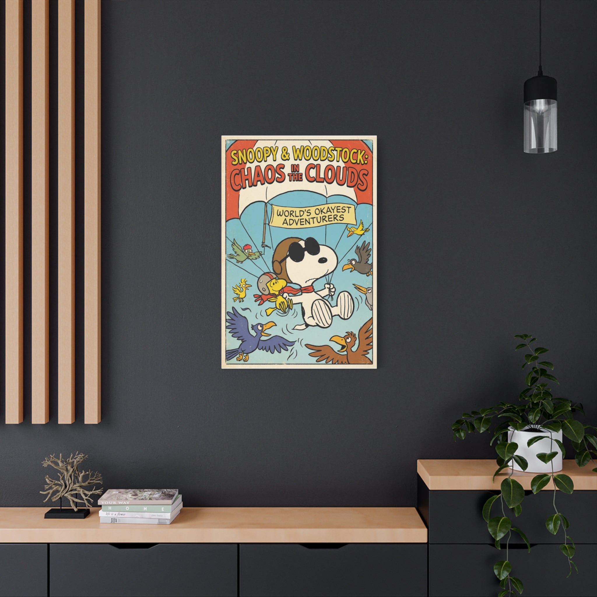 Chaos In Clouds Canvas