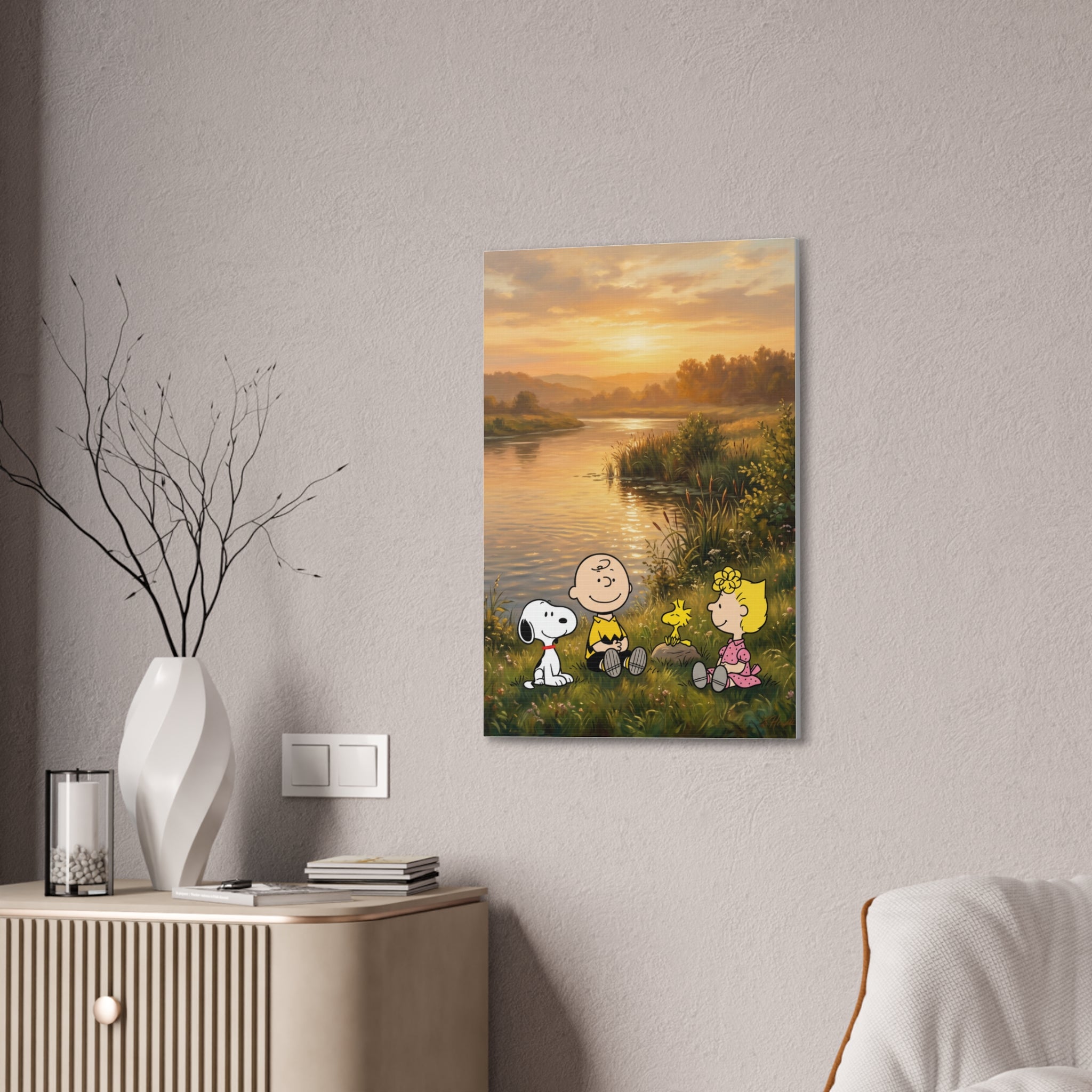 Peanuts Sunset Canvas