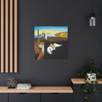 Melting Clocks Snoopy Canvas