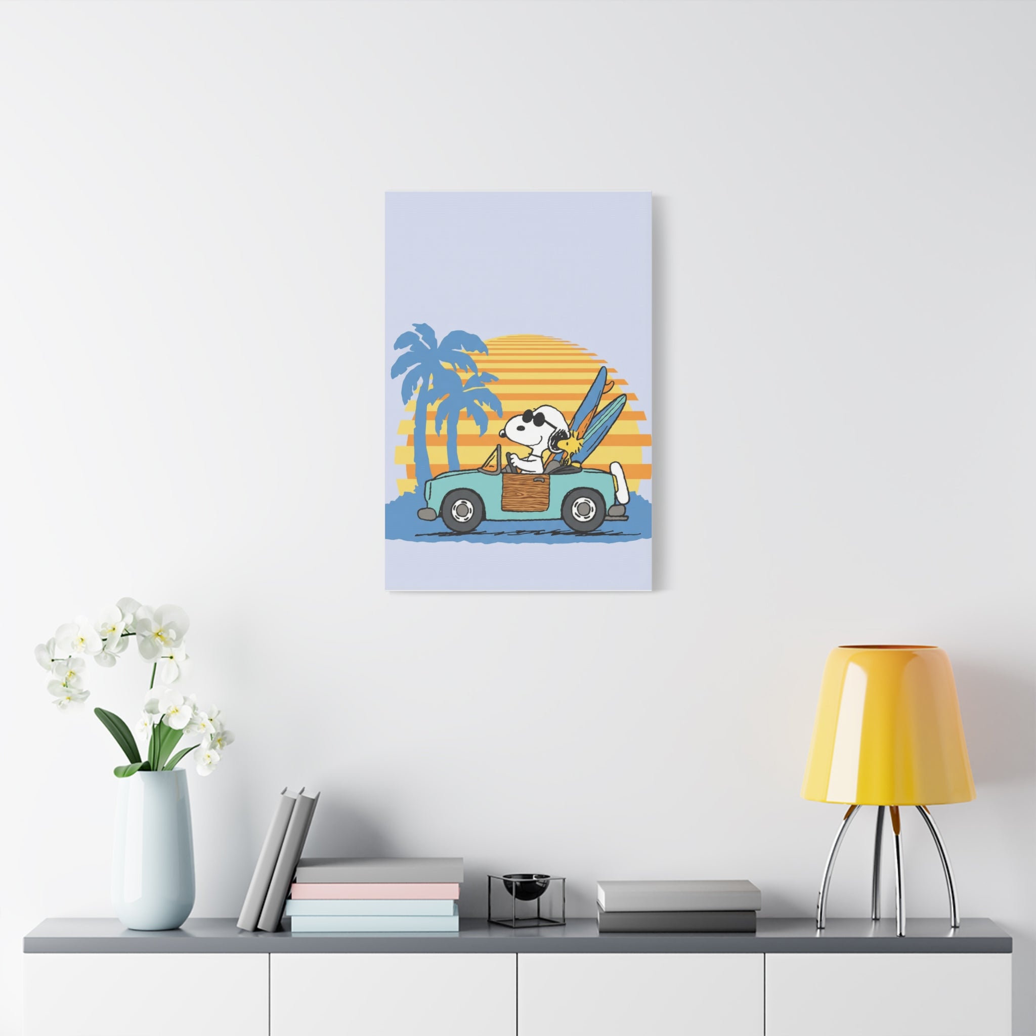 Surfboard Car Canvas