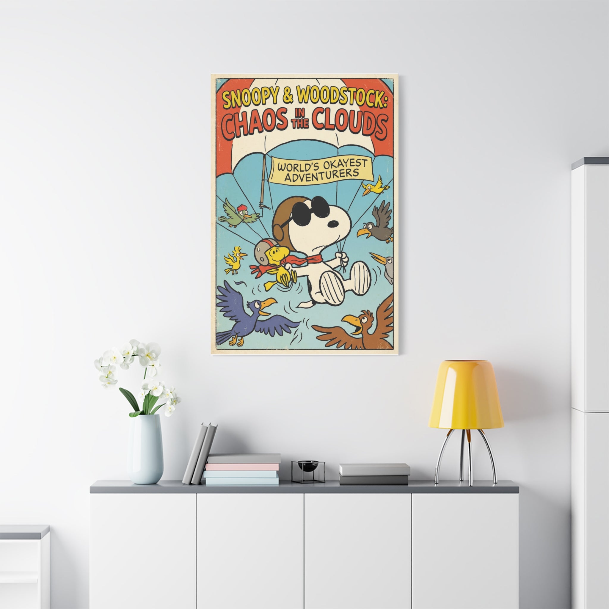 Chaos In Clouds Canvas