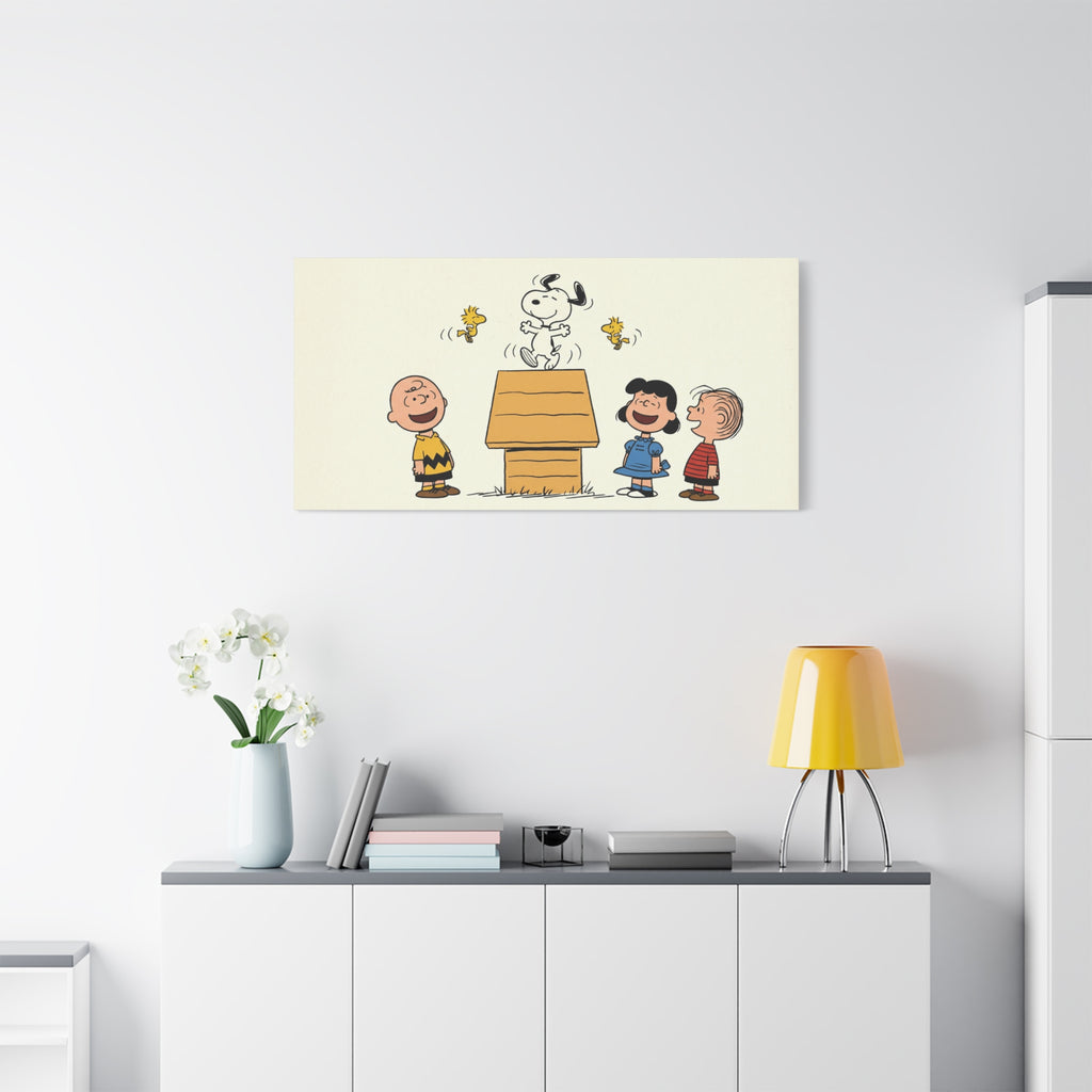 Snoopy Dancing Gang Canvas