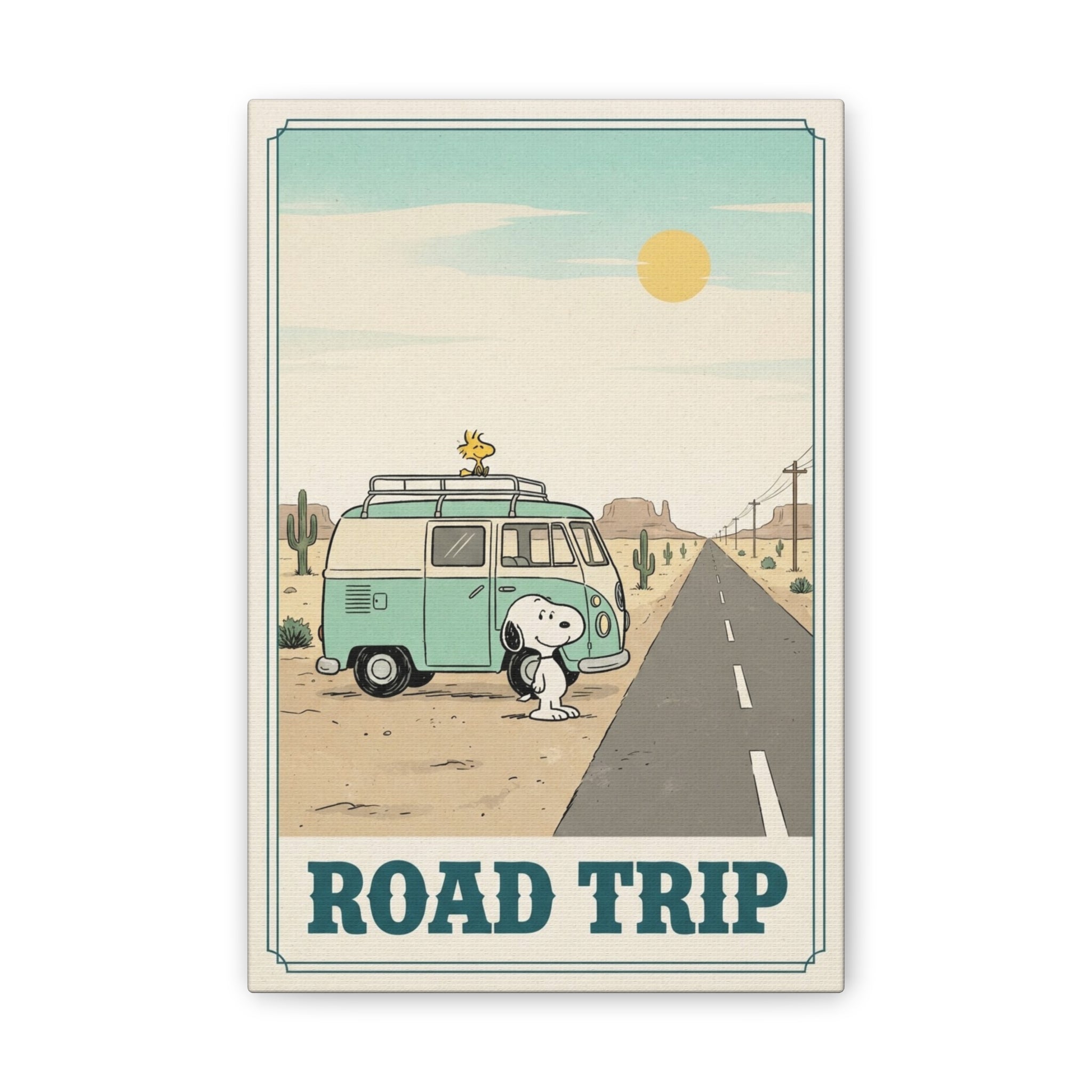 Snoopy Road Trip Canvas