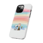 Pastel Stripe Peanuts Phone Case