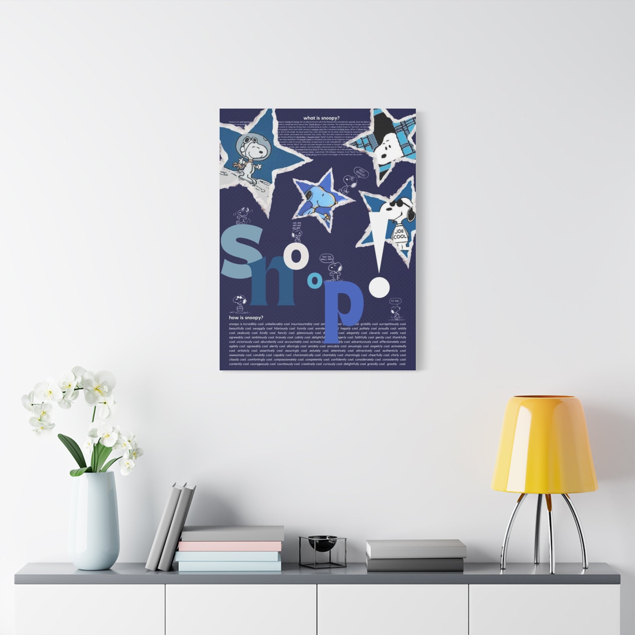 Snoopy Star Collage Canvas