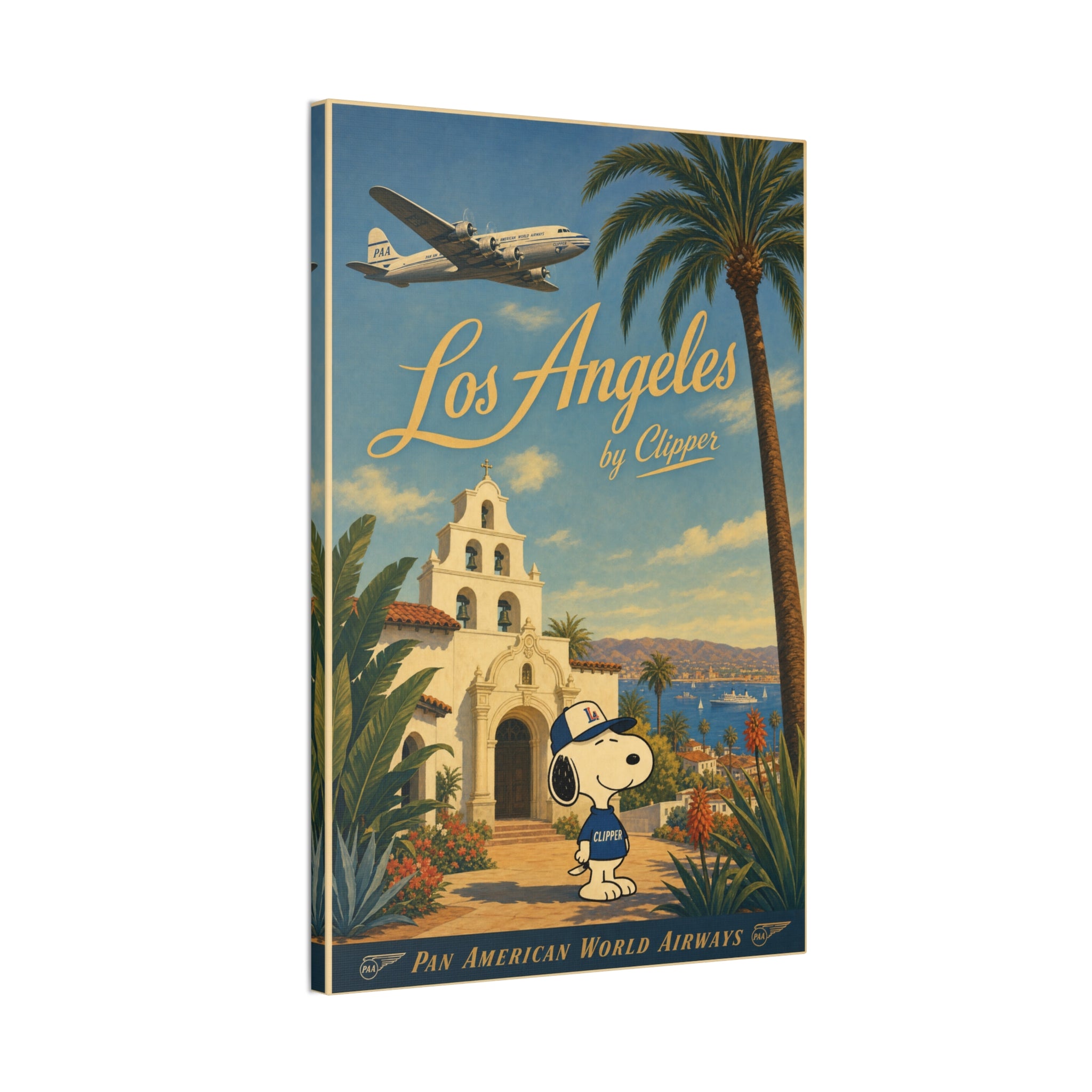 Los Angeles Snoopy Canvas