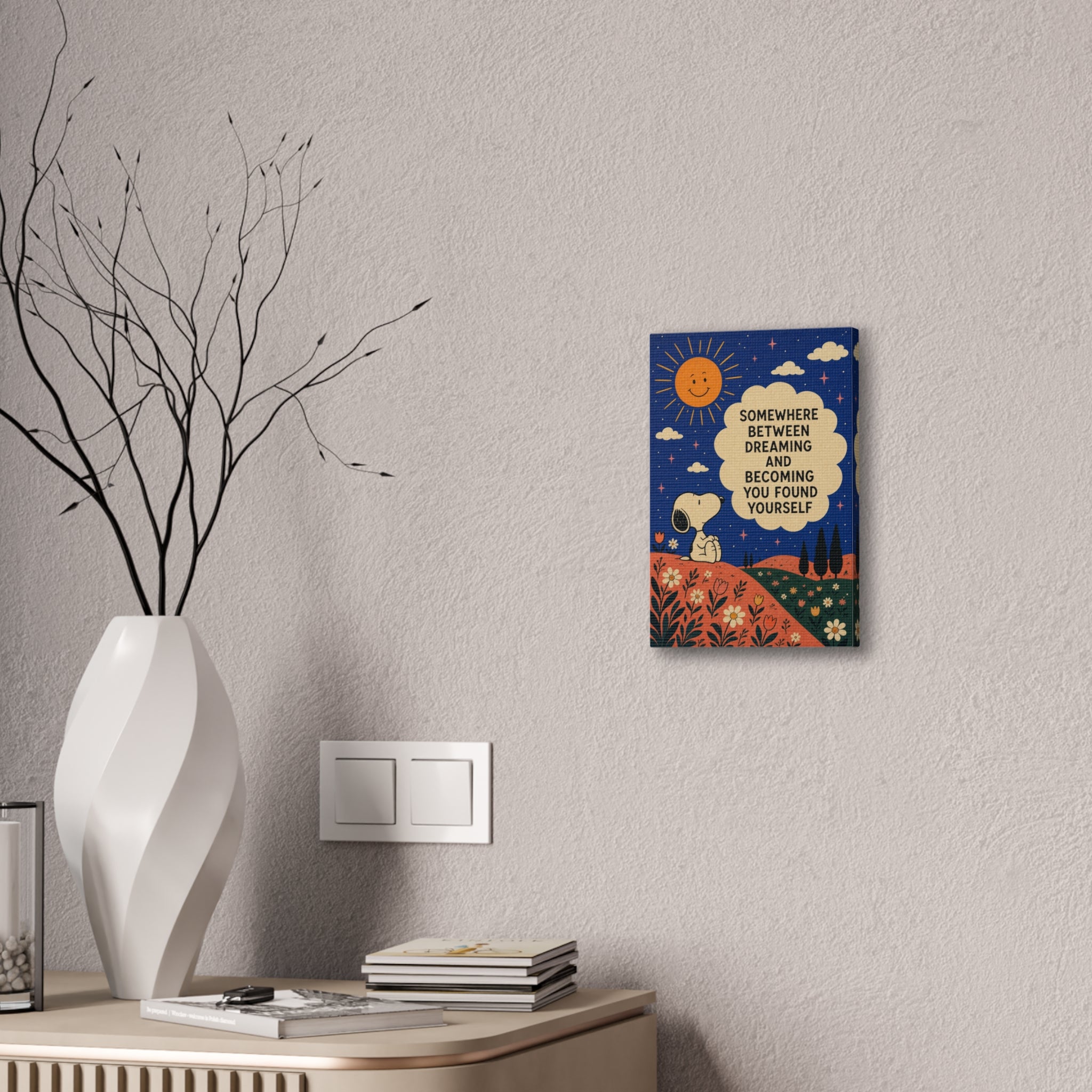 Snoopy Inspirational Quote Canvas